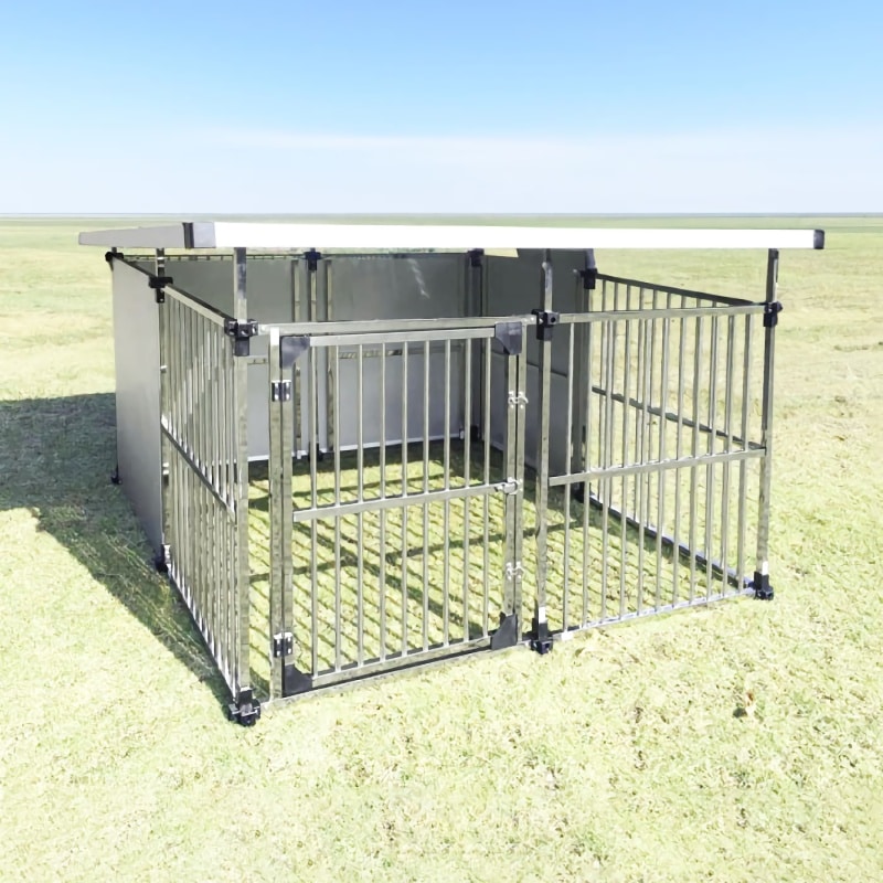 ステンレス製マルチ犬舎 【DFS-M2】 ドッグハウス メタルテック株式会社直送品