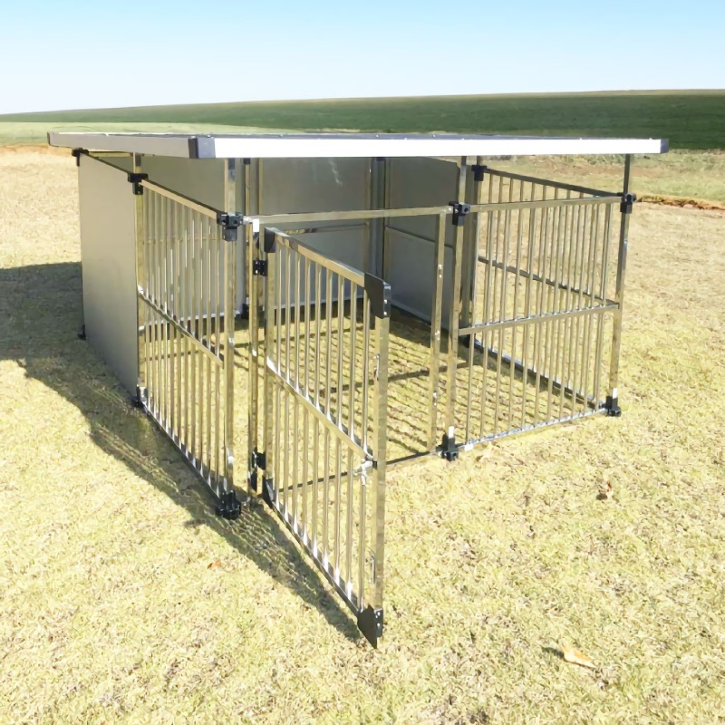 ステンレス製マルチ犬舎 【DFS-M2】 ドッグハウス メタルテック株式会社直送品