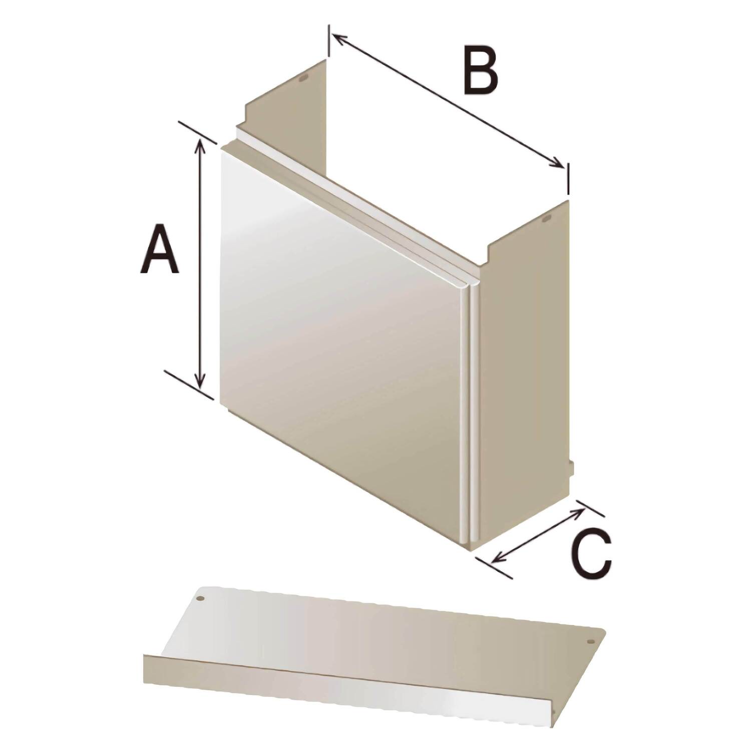 パロマ 【HCPH-2 450L SE】 配管カバー 450L Paloma 下板付き
