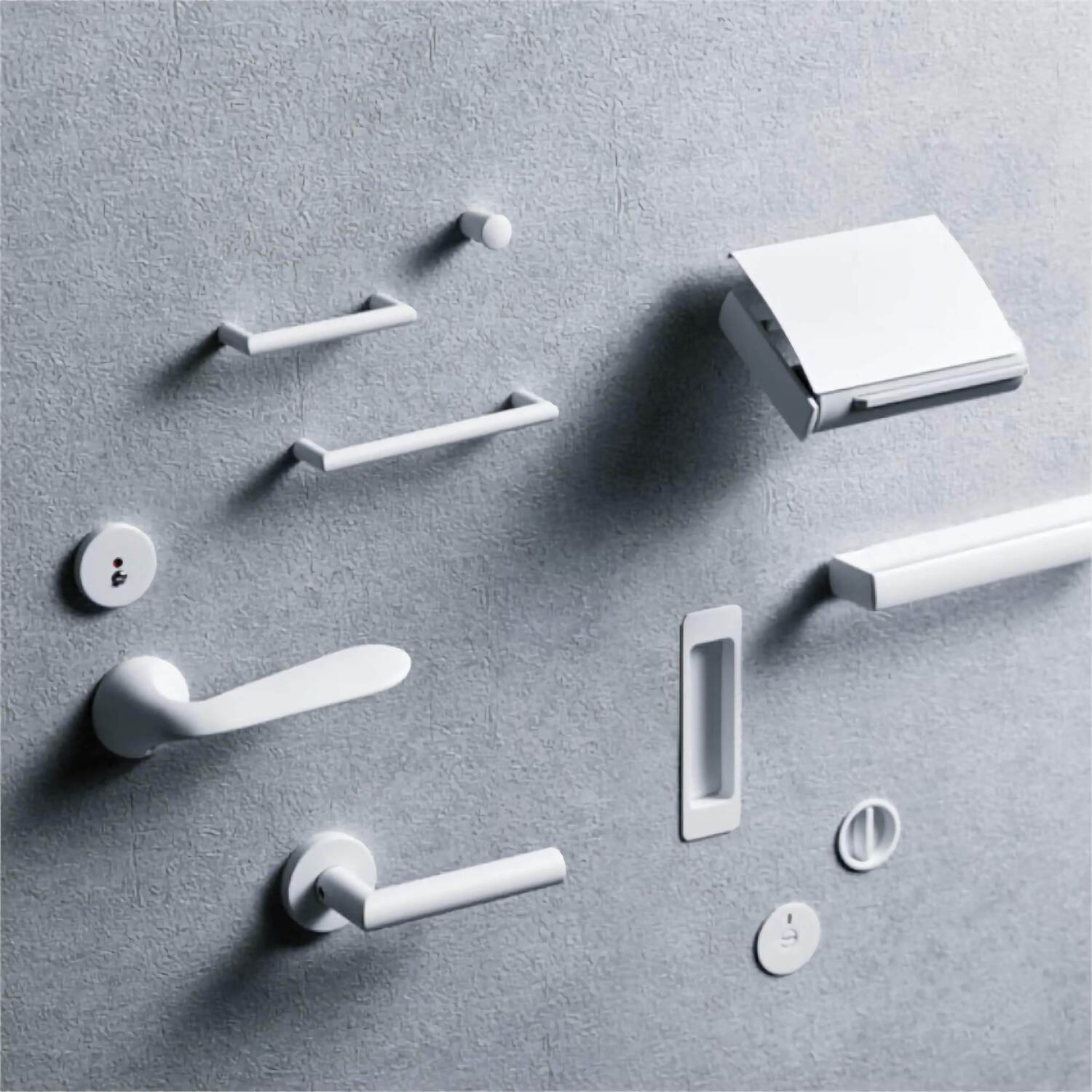 カワジュン 【SC-481-001】 タオルレール WHITE & BLACK セラミック