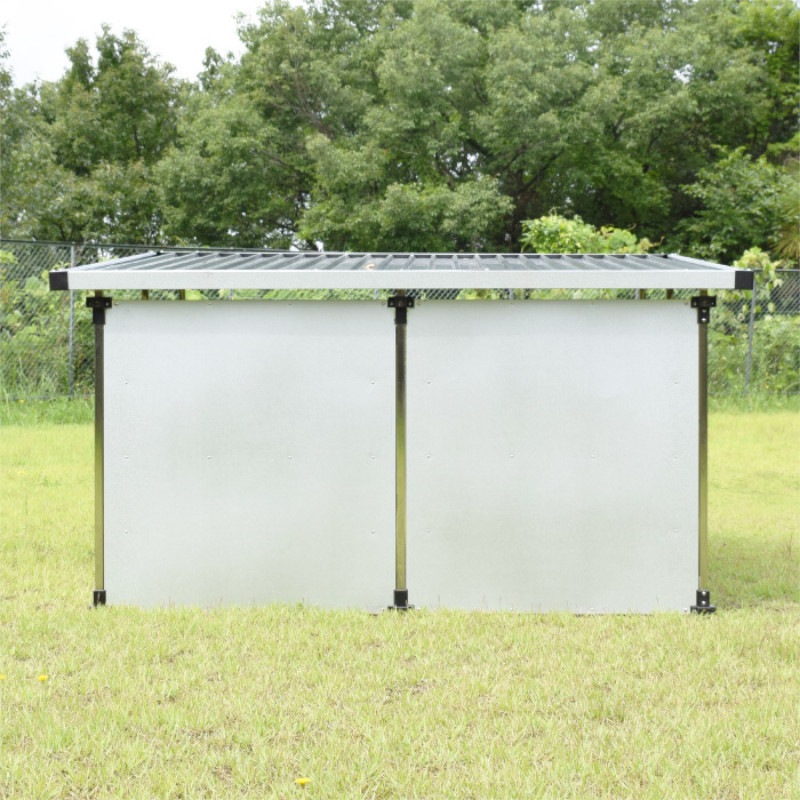 犬舎 ドッグハウス 【DFS-M1+α】 (0.5坪タイプ屋外用犬小屋)+α拡張タイプ メタルテック直送品