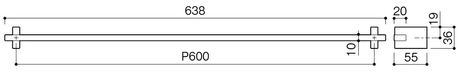 カワジュン 【SE-411-XPL】 タオルレール KAWAJUN