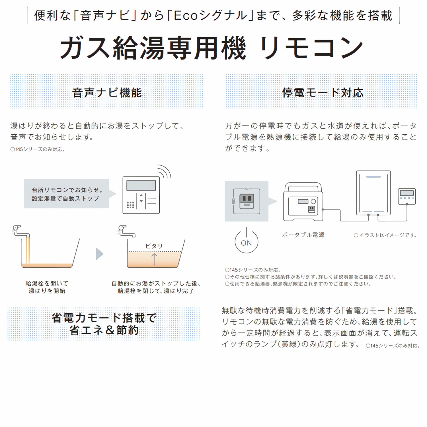 リンナイ 【BC-145V(A)】 ガス給湯器用(給湯専用) 浴室リモコン Rinnai
