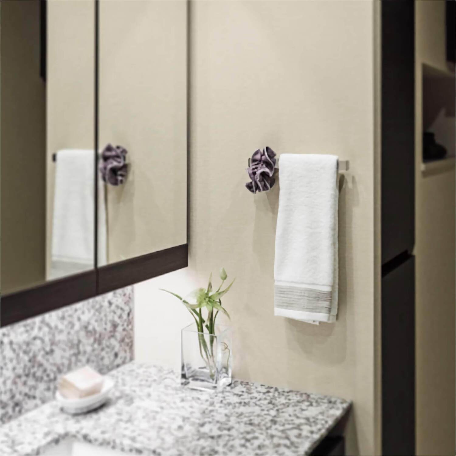 カワジュン 【SC-611-XC】 タオルレール クローム KAWAJUN