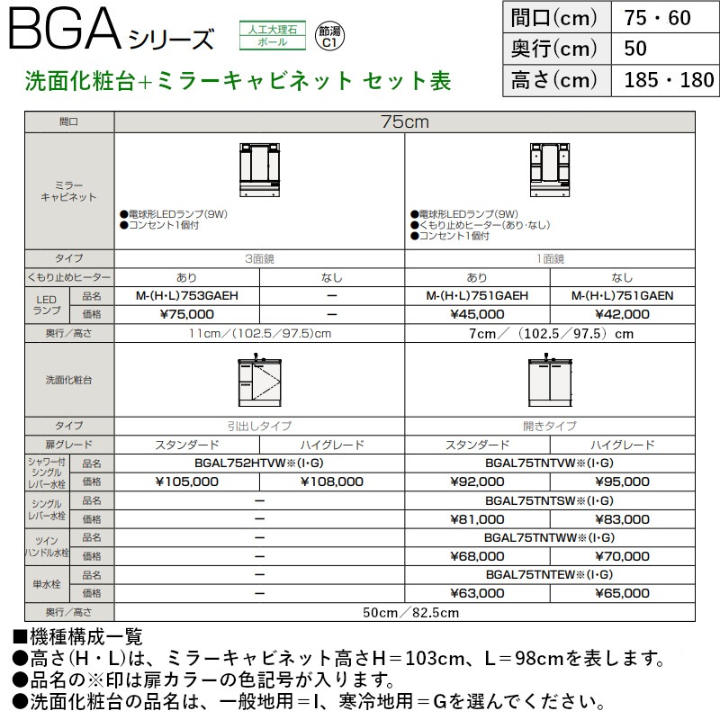 ʥå BGAL75TNTSWC4VI+M-L751GAEH BGA꡼̲+ߥ顼ӥͥå(1̶ߤҡ)å ָ75cm  󥰥С ʥ륦å ⤵180cm 