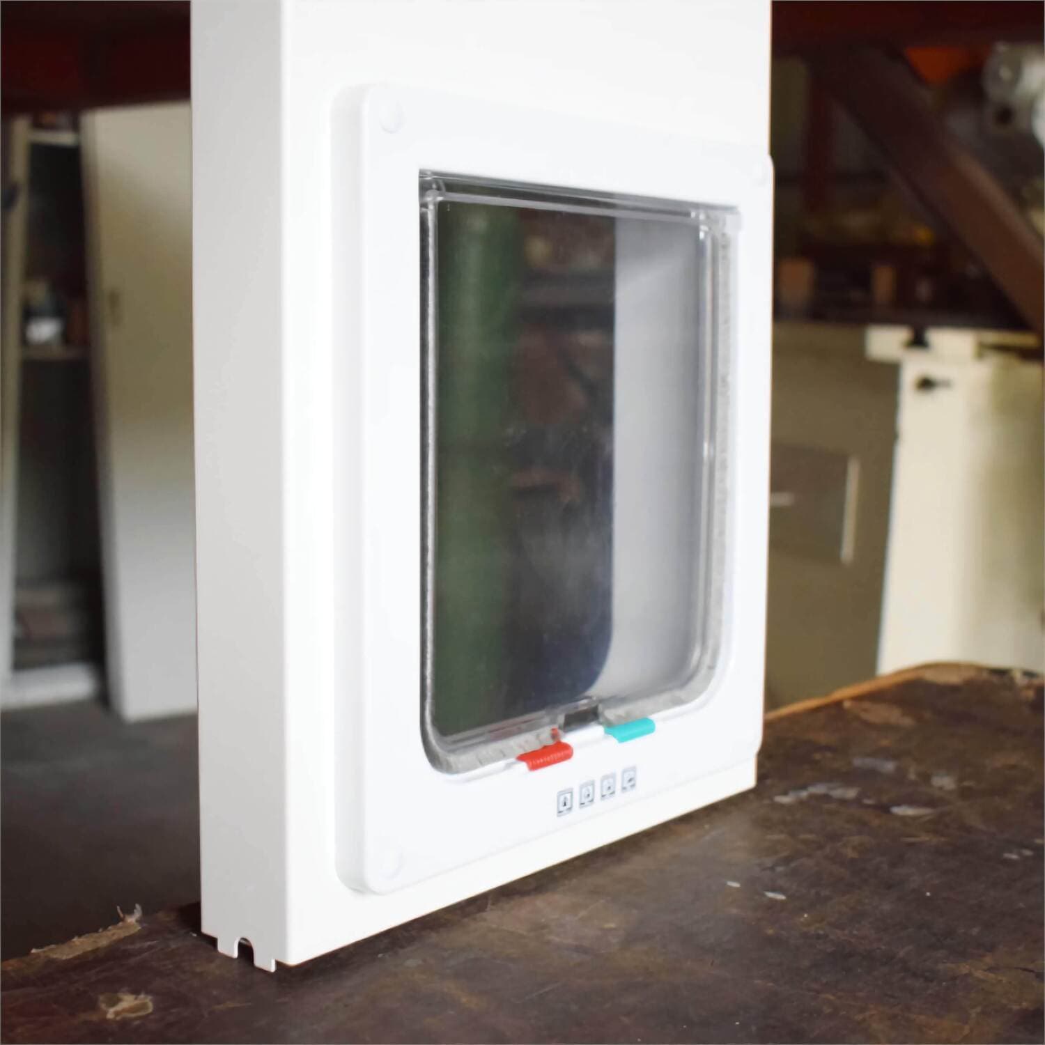 小型犬・猫用 ペットドアー ペットスルーもん 【PTG-L2200】(ベージュ・ホワイト・ブラウン)