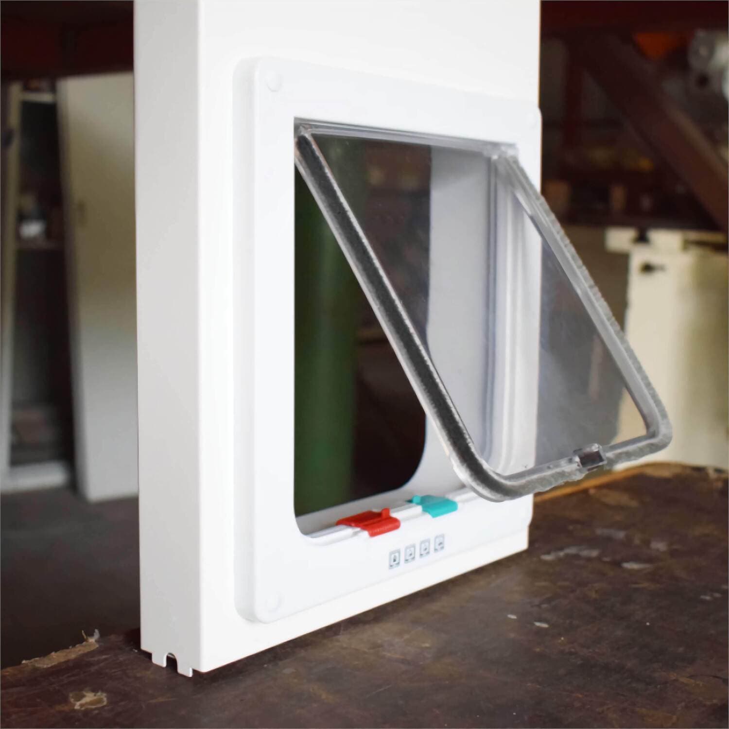 小型犬・猫用 ペットドアー ペットスルーもん 【PTG-L2200】(ベージュ・ホワイト・ブラウン)