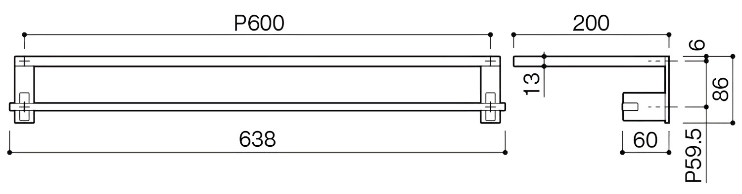 カワジュン 【SE-419-XP】 タオルシェルフ KAWAJUN