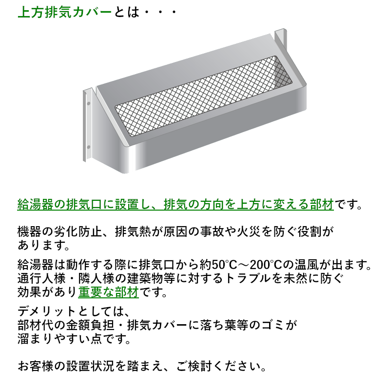 パロマ 【HKEW-4】 上方排気カバー Paloma