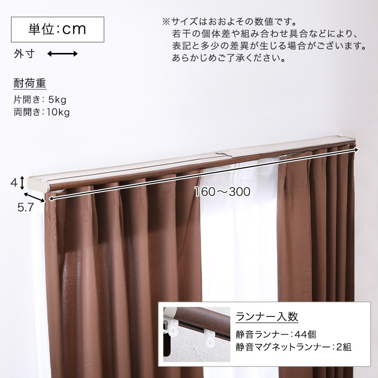 省エネサイドキャップ付きカーテンレール 【SH-29-TSKD3】 カバー