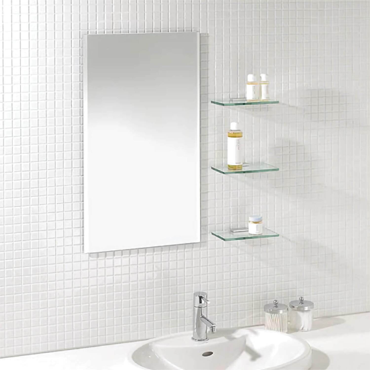 カワジュン　角形ミラー　新品 カワジュン 【KG-05-X1】 角型カットミラー Mirror KAWAJUN