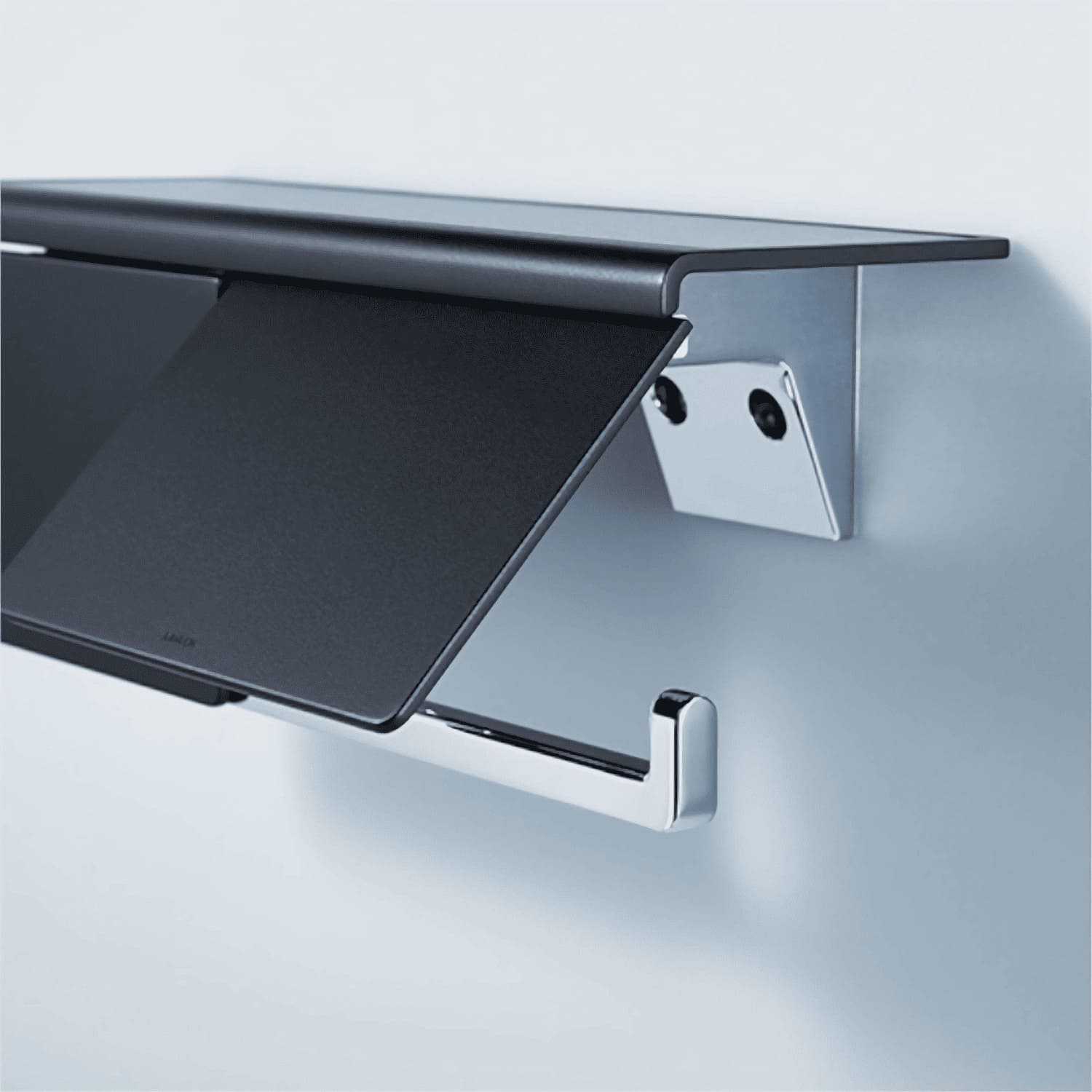 河淳　ダブルペーパーホルダー マットブラック SE-39W-003 カワジュン 【SE-39W-003】 ダブルペーパーホルダー マットブラック