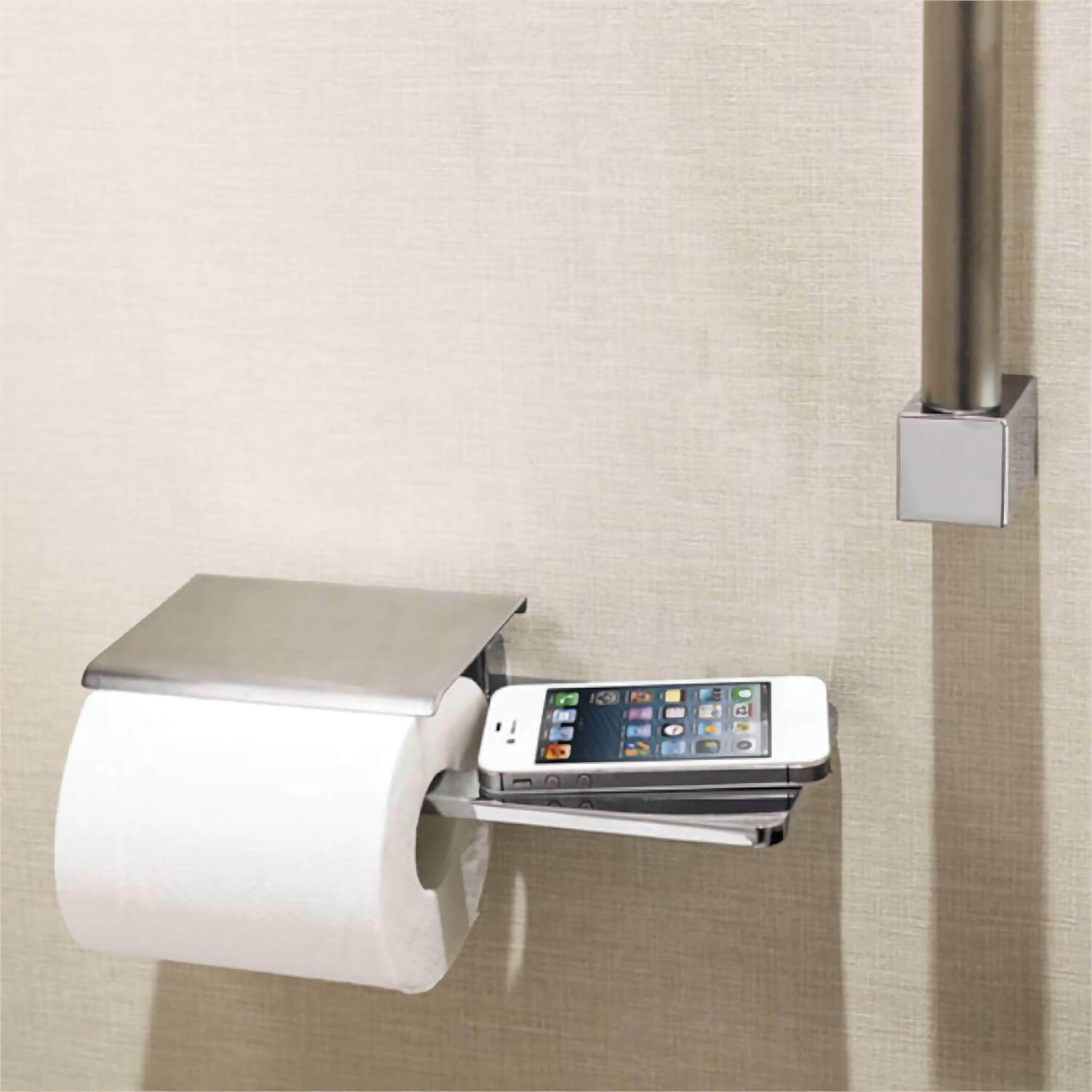 KAWAJUN ペーパーホルダー SC-613-XC クローム+鏡面 カワジュン 【SC-613-XC】 ペーパーホルダー クローム+鏡面 KAWAJUN