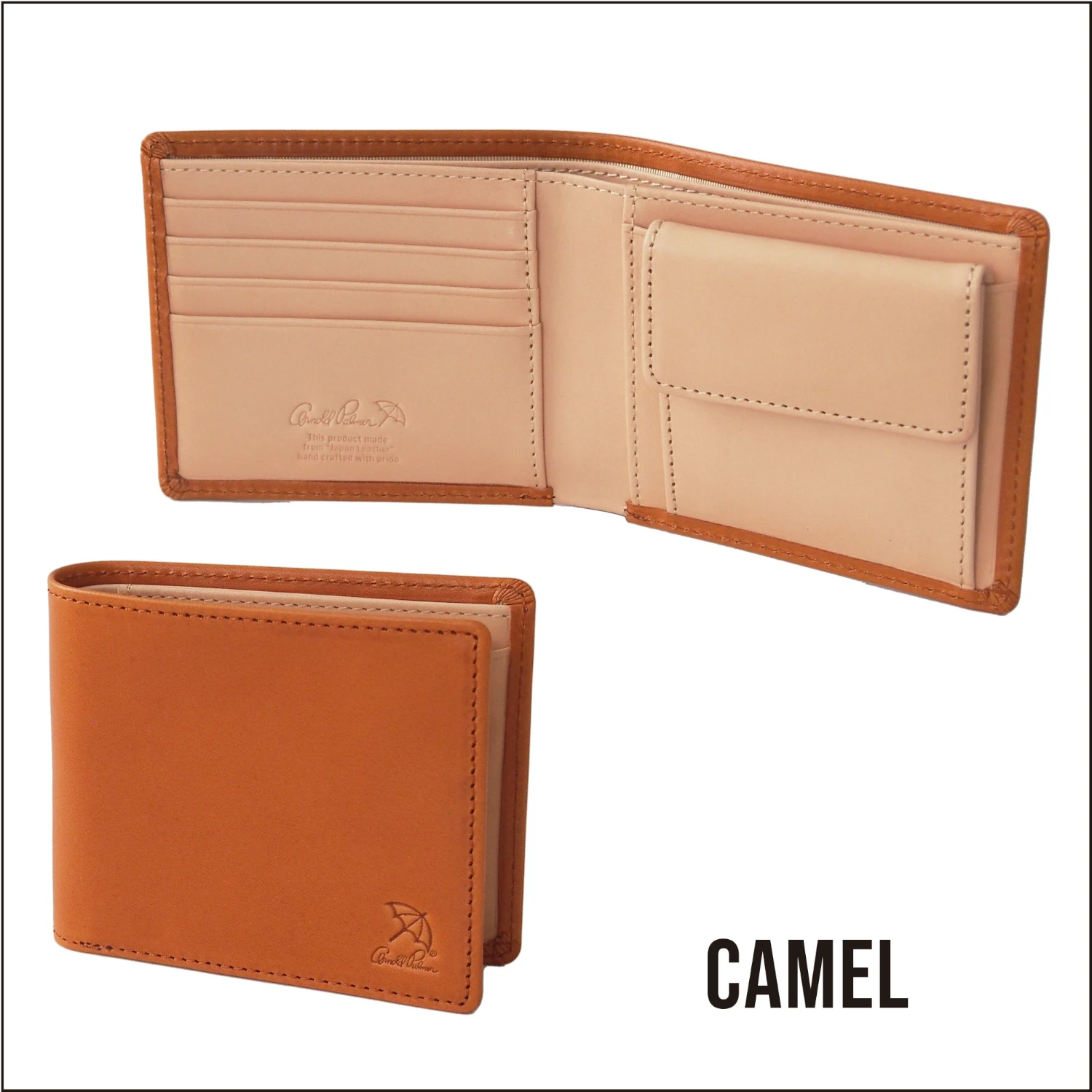 アーノルドパーマー 【4AP3692】 栃木レザー 二つ折り財布  Arnold Palmer