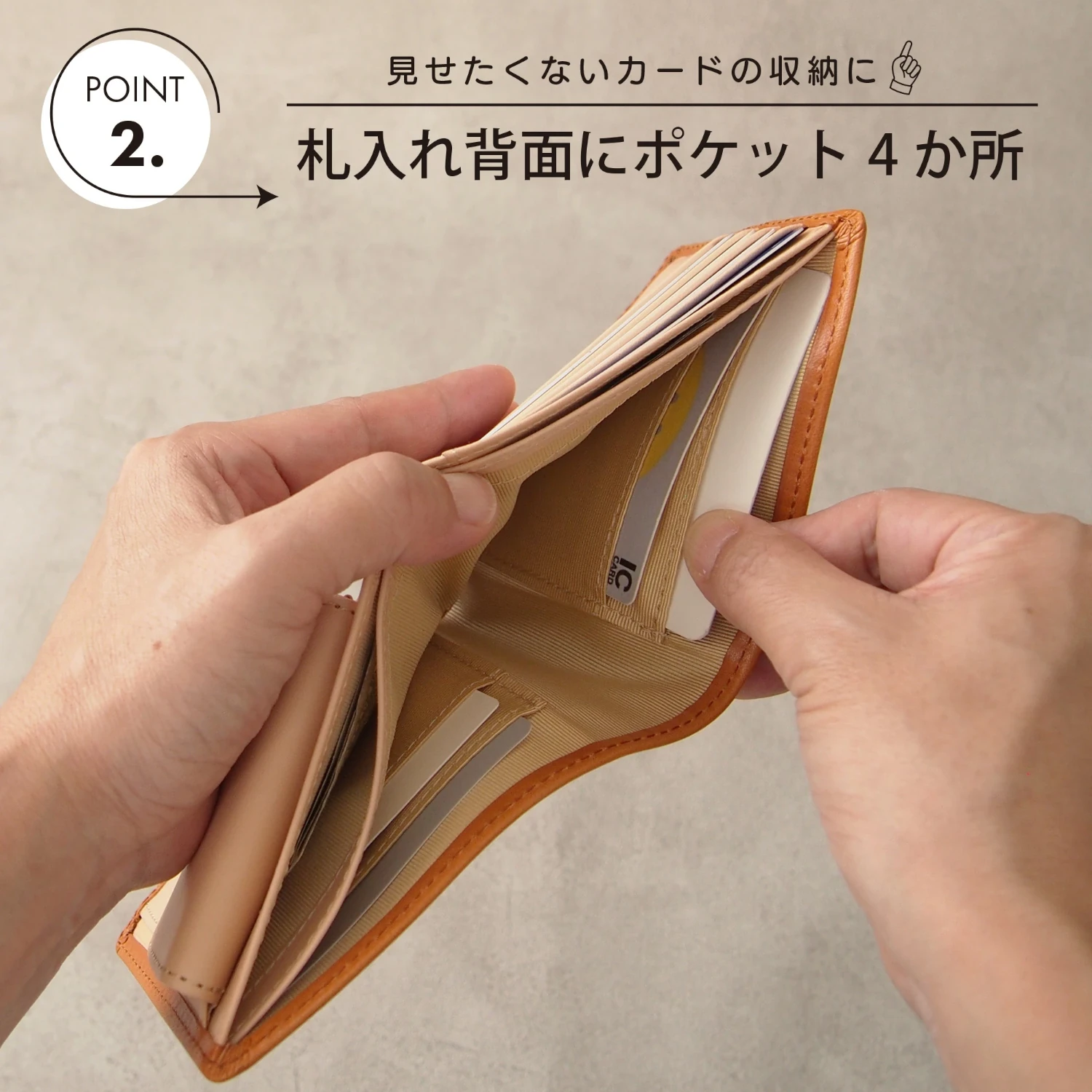 アーノルドパーマー 【4AP3692】 栃木レザー 二つ折り財布  Arnold Palmer