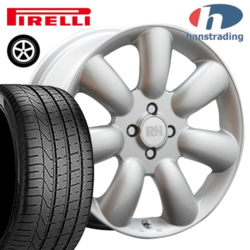 MINI ミニ 3ドア R56 サマータイヤホイールセット ピレリ チンチュラートP7 205/40R18 ハンズトレーディング MAXILITE シルバー インセット35 18インチ