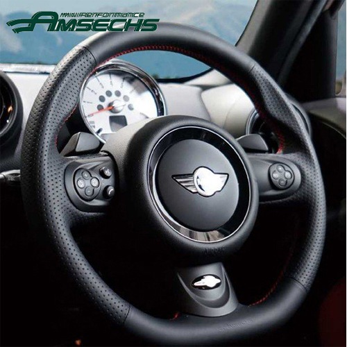 MINI ミニ 3ドア R56 クーパーS JCW スポーツステアリング ウルトラスエード バージョン1 AMSE-ST004/R アムゼックス