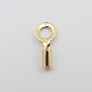 クリンプエンドキャップ 内径約0.48mm 14KGF ゴールドフィルド GFKYP
