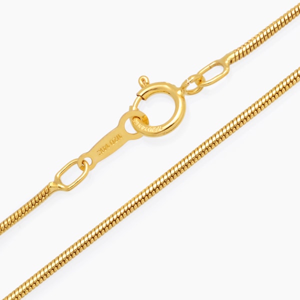 スネークチェーン1.0mm 14KGF ゴールドフィルド GFHC-10 アクセサリー