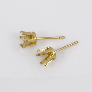6つ爪ピアスポスト スナップセット GFESS-50 14KGF ゴールドフィルド