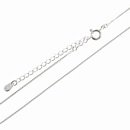 ボックスチェーン0.7mm アジャスター5cm付き IXS-08-40+5　SV925