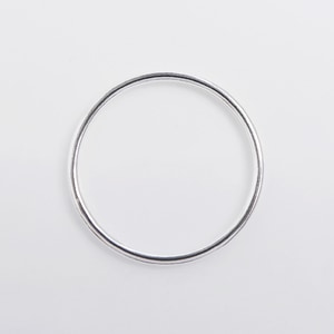 IOSSELLIANIシルバー 4連 スタッキングリング クリスタル付 9号 パズル