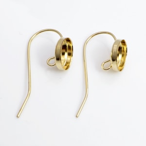 8mm皿付きピアスフック 14KGF ゴールドフィルド GFFRB-80 アクセサリー