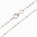 ダイヤカットボールチェーン1.2mm＋ビ−ズ2.0mm　HDB-15　SV925|ダイヤカットチェーン|SV925シルバーチェーン