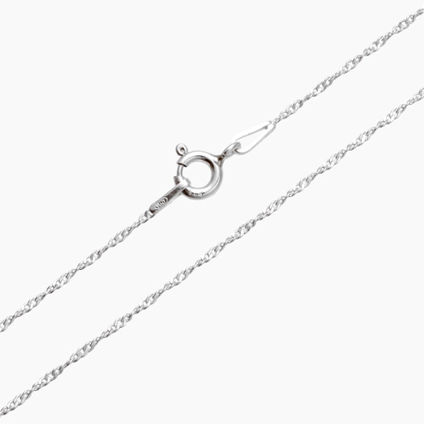 シンガポールチェーン1.1mm SGP-15 SV925 アクセサリーパーツの通販