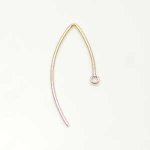 ゴールドピアス　（Yumica♡プロフ必読） 26mm V字ワイヤーピアスフック 14KGF ゴールドフィルド GFPER-26