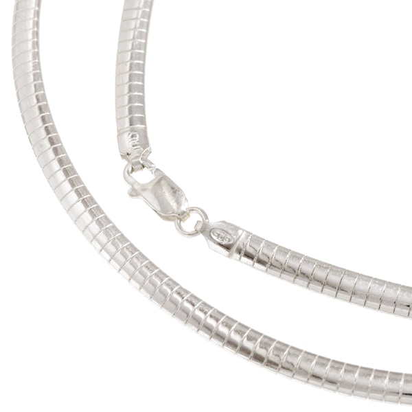 オメガチェーン 平タイプ幅4.2mm 350-004 SV925 アクセサリー