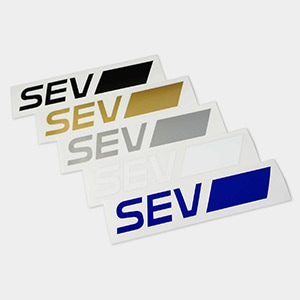 SEV セブカッティングステッカー Mサイズ (約236×44mm)