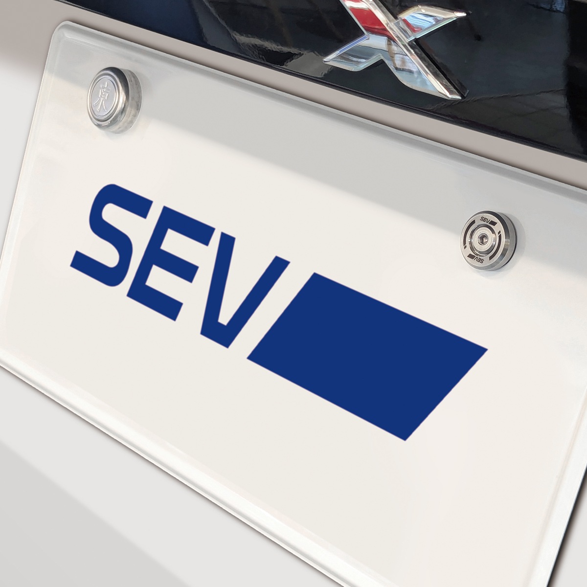 【自動車用】SEVナンバープレートリング【2個セット】