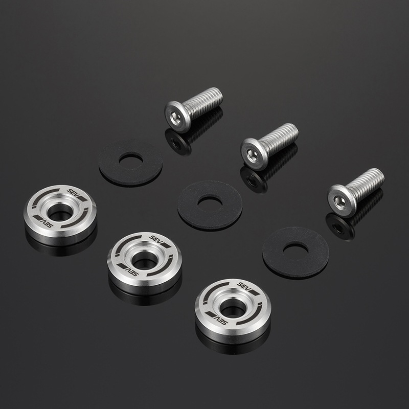 【自動車用】SEVナンバープレートリング初回限定セット【3個セット】