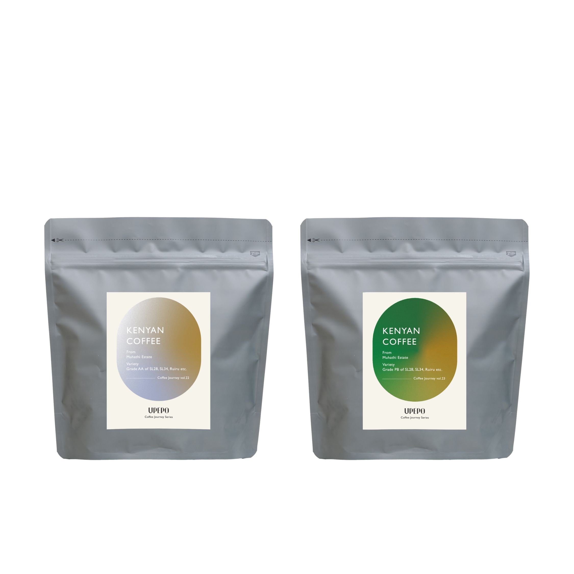 【受注焙煎】ケニアコーヒー「Muhathi Coffee Estate」 AA & PB 飲み比べセット 各180g
