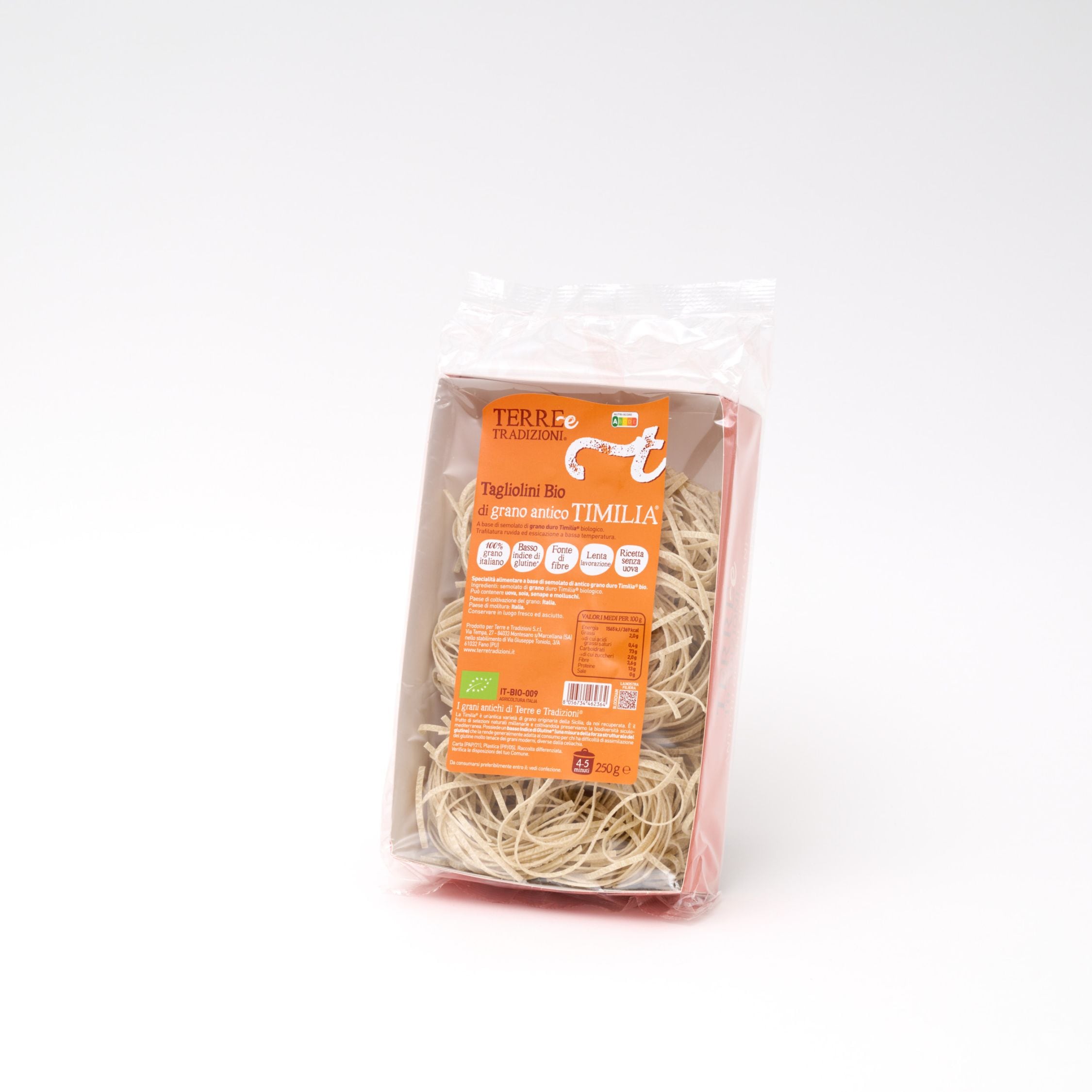 シチリアの古代小麦・セミ全粒粉 タリオリーニ 250g
