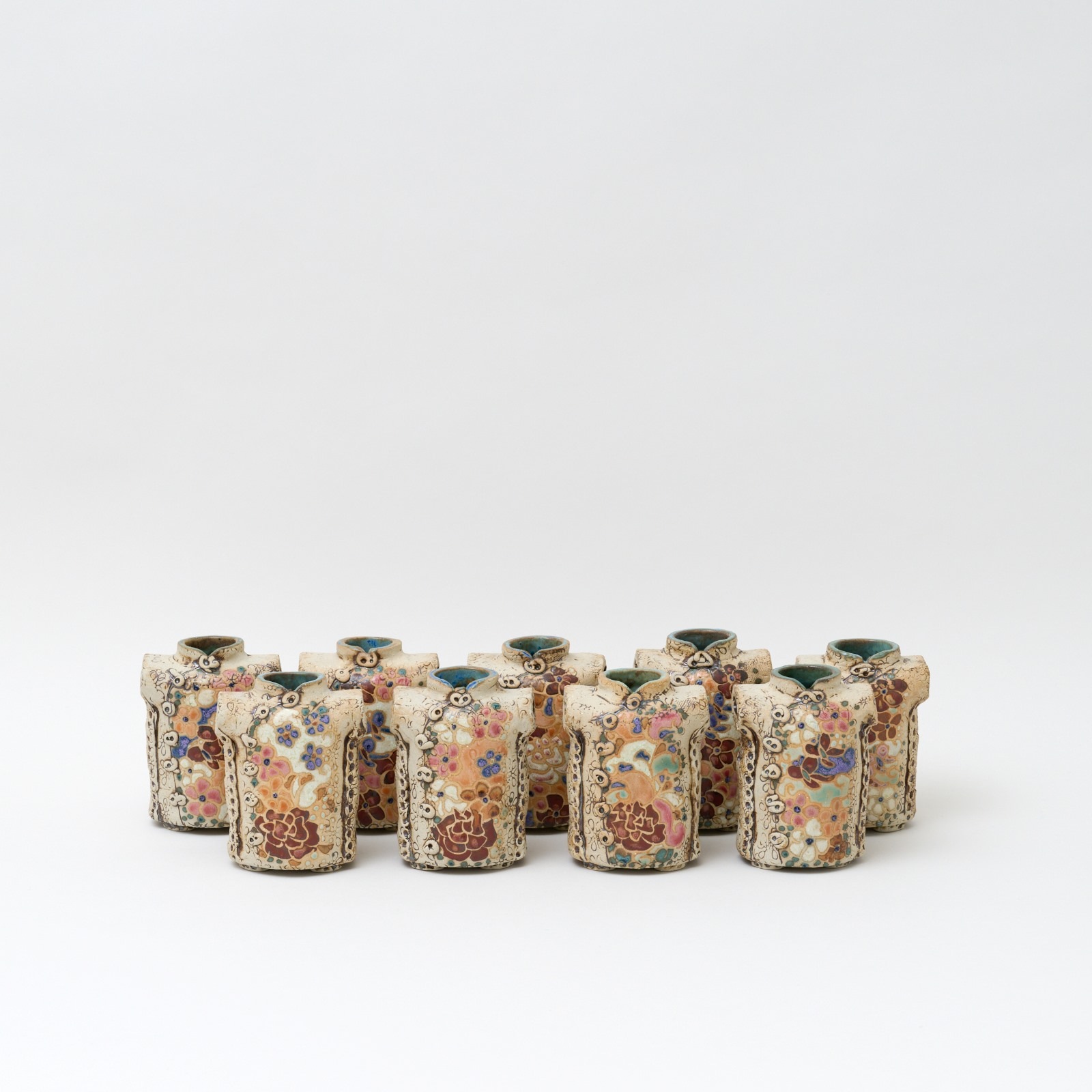 ジュアン先生の花入れ　M：ブルー