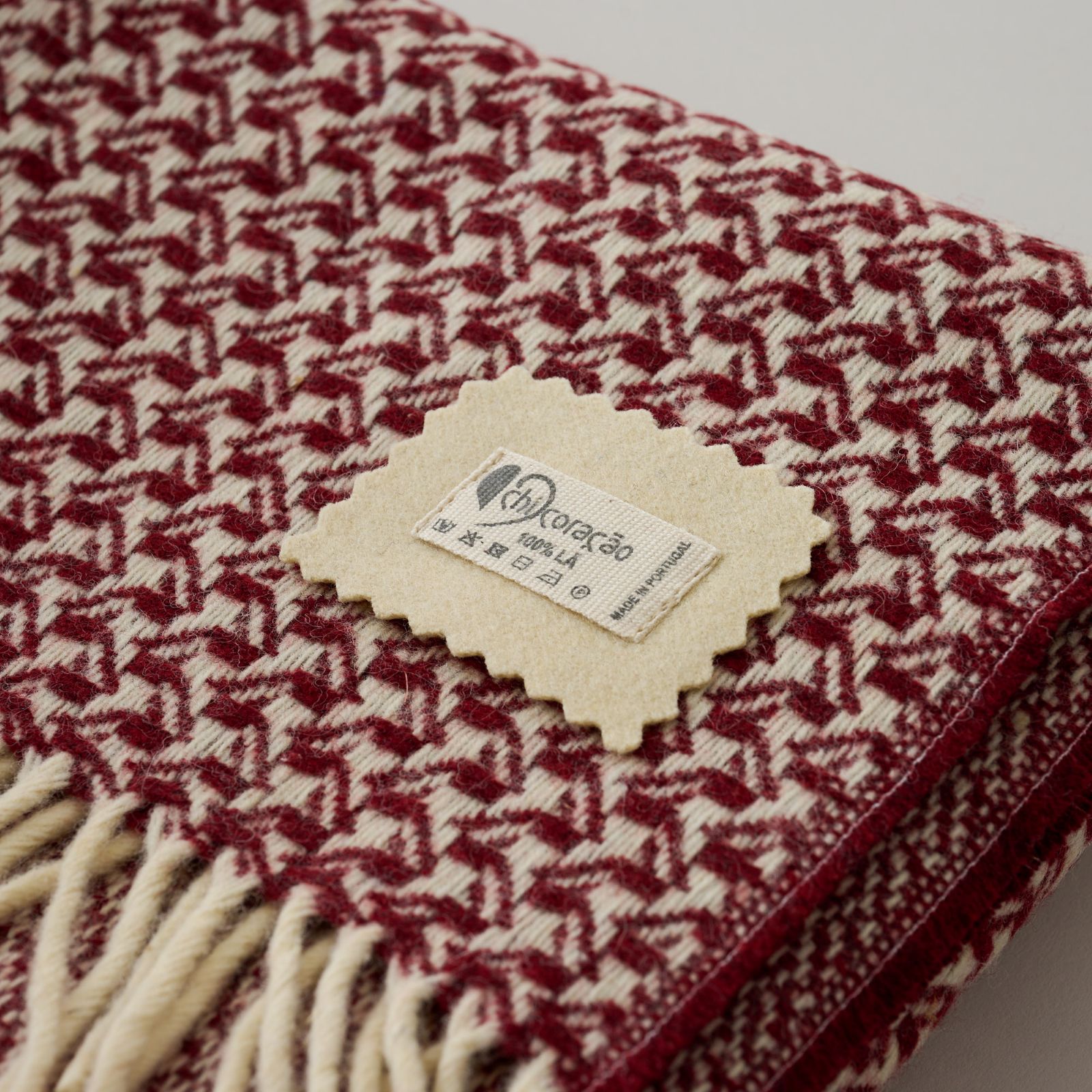 シ・コラサォン ｜ ウールショール　ボルドー（スワロウ）