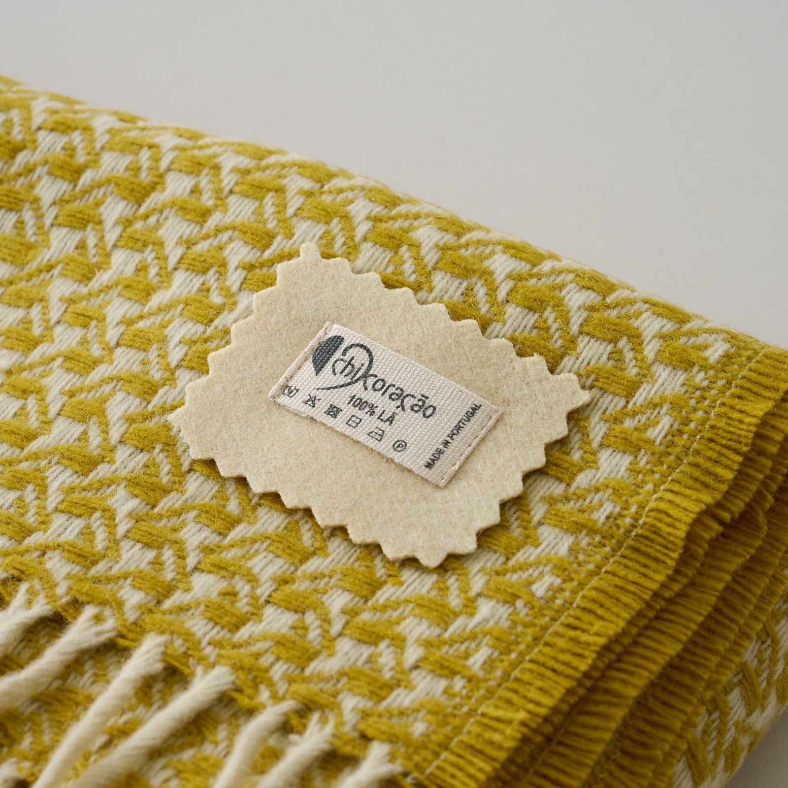 シ・コラサォン ｜ ウールショール　イエロー（スワロウ）