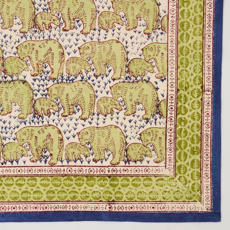 インドの手仕事「ブロックプリントのマルチバンダナ」