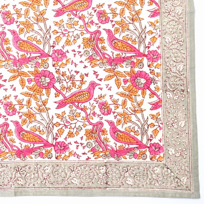 インドの手仕事「ブロックプリントのマルチバンダナ」