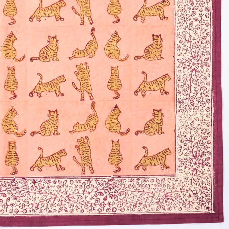 インドの手仕事「ブロックプリントのマルチバンダナ」