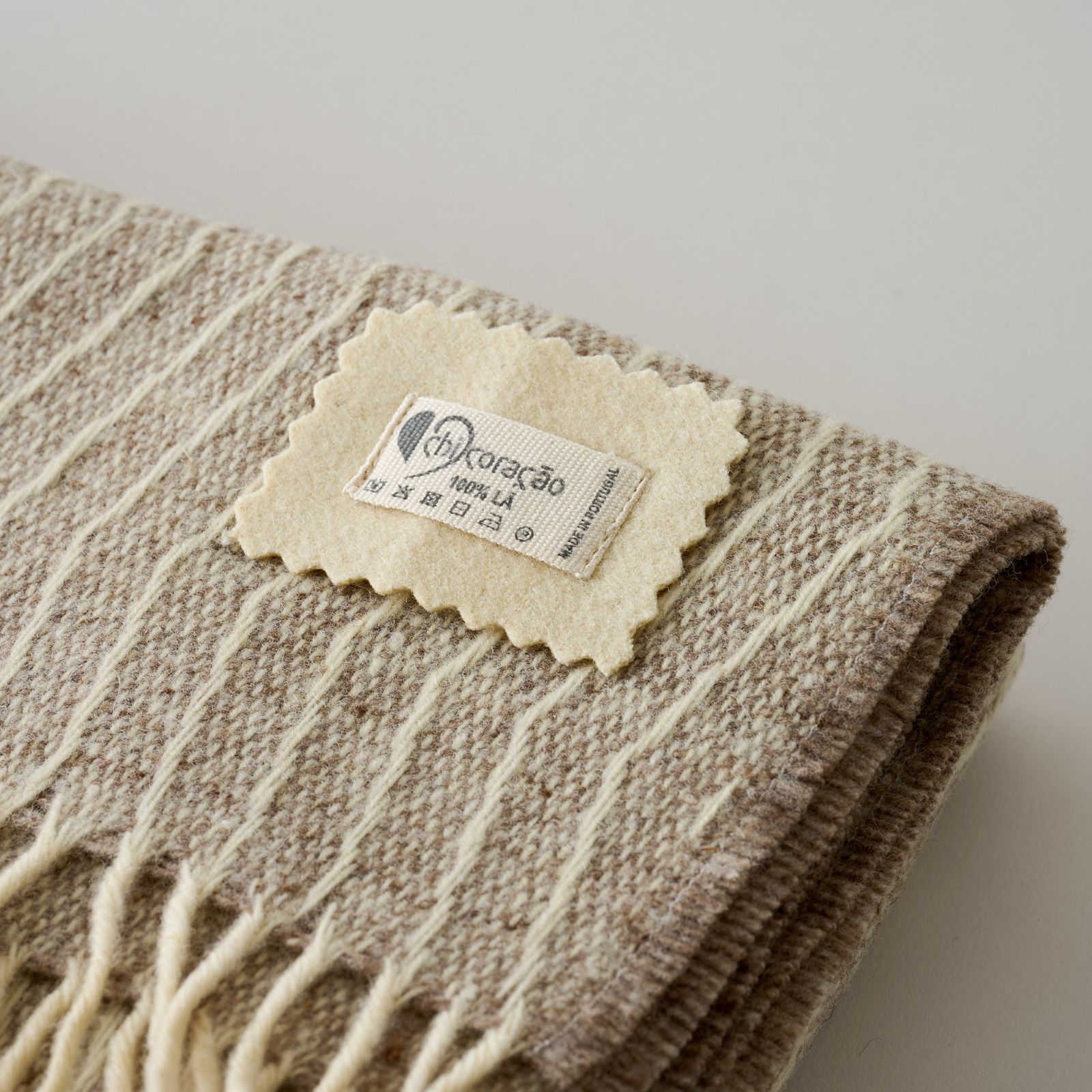 シ・コラサォン | ウールショール ベージュ(ウィンド)