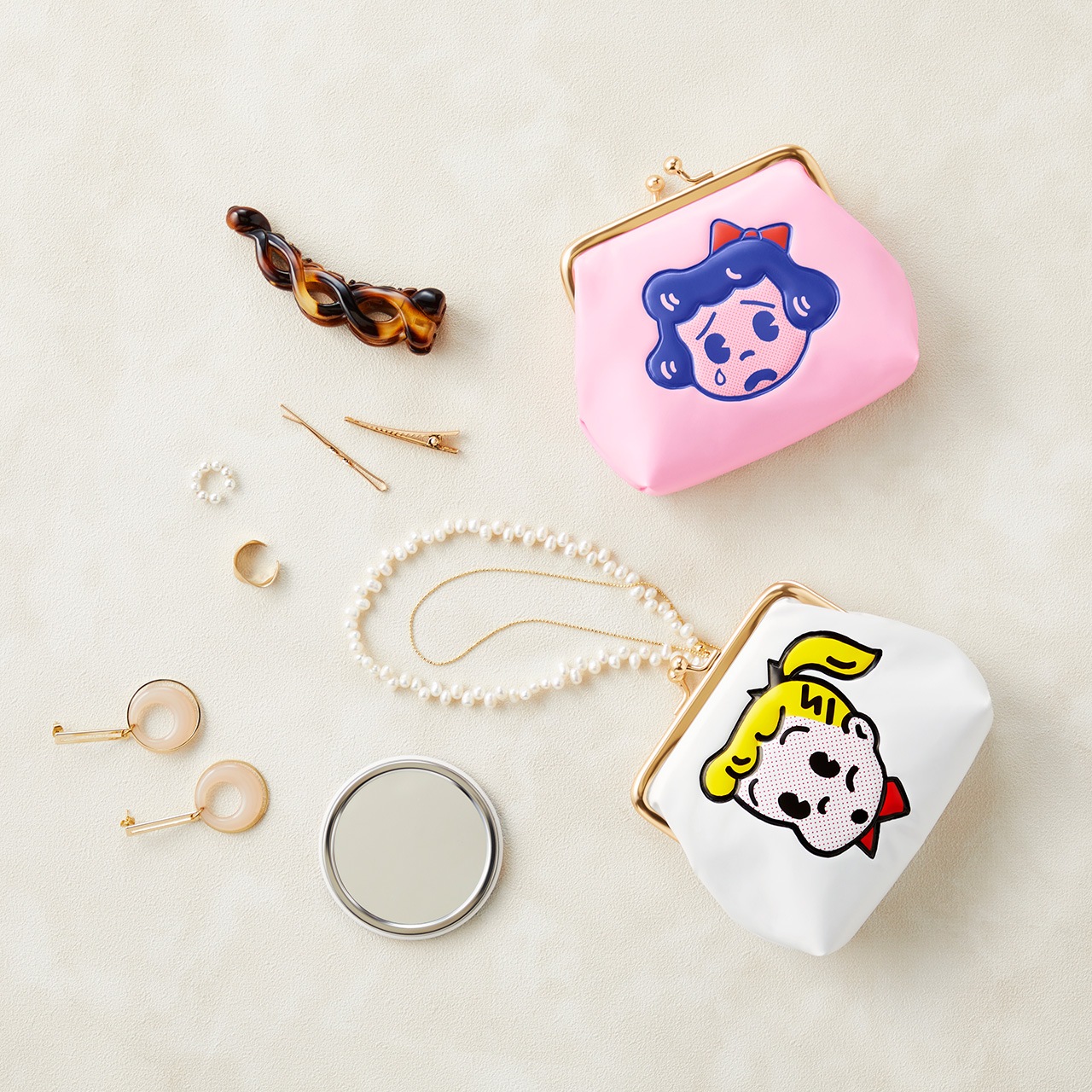 口金ポーチ LITTLE BETTY BLUE ピンク