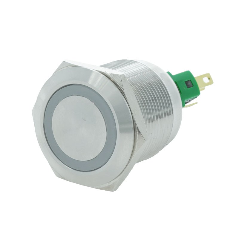 メタルスイッチ LED付 22mm オルタネイトタイプ 1回路 1a1b接点(レッド)