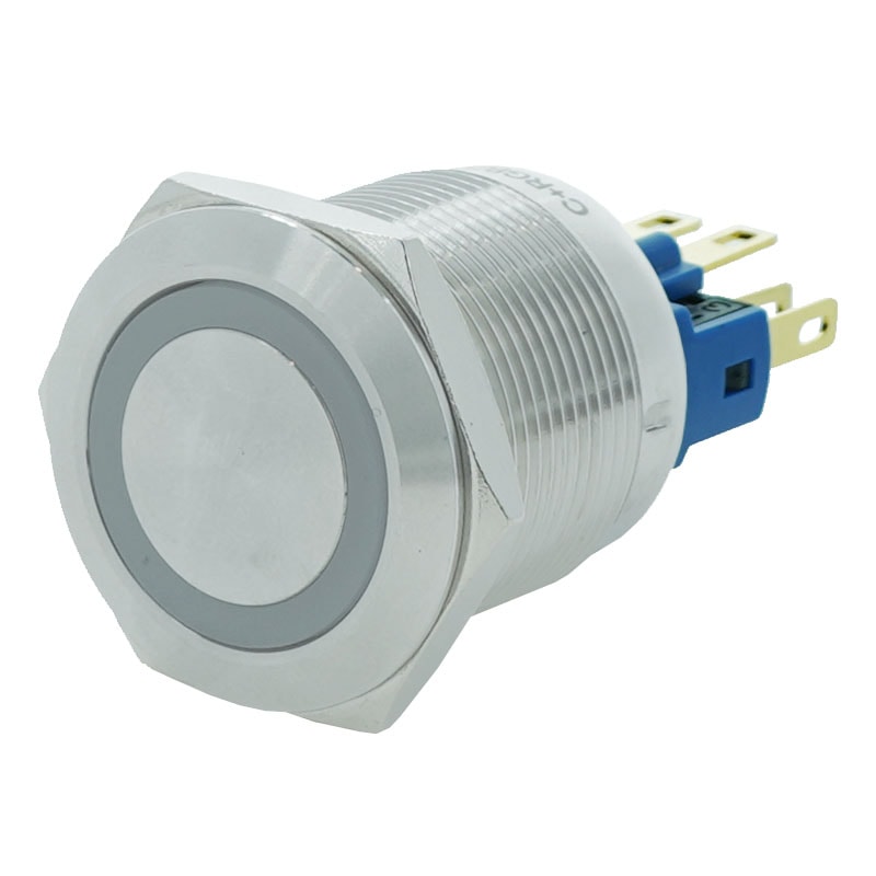 メタルスイッチ 3色LED付 22mm オルタネイトタイプ 1回路 1a1b接点