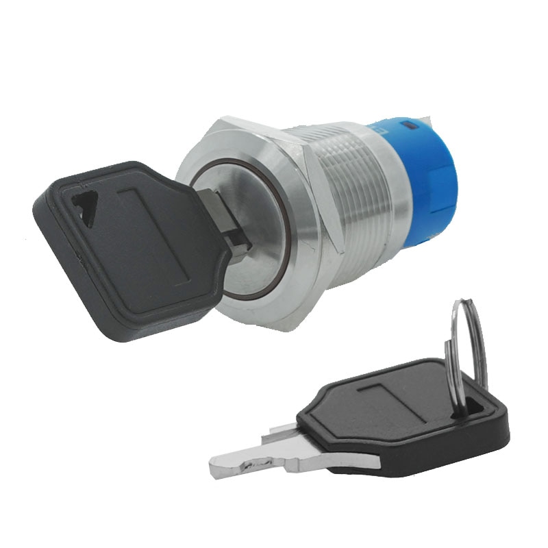 メタルスイッチ 19mm キースイッチ 1回路 C接点