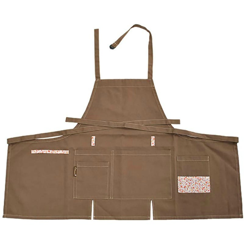 胸付エプロン GF-210 ブラウン