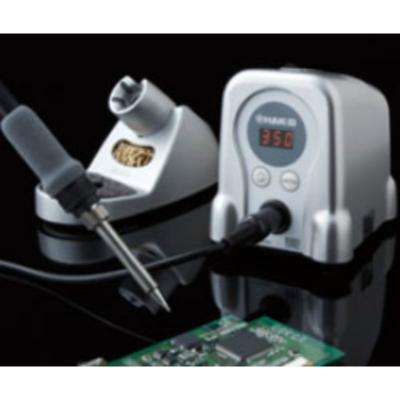 HAKKO ハンダコテ シルバー 100V 2極接地プラグ FX888D-01SV