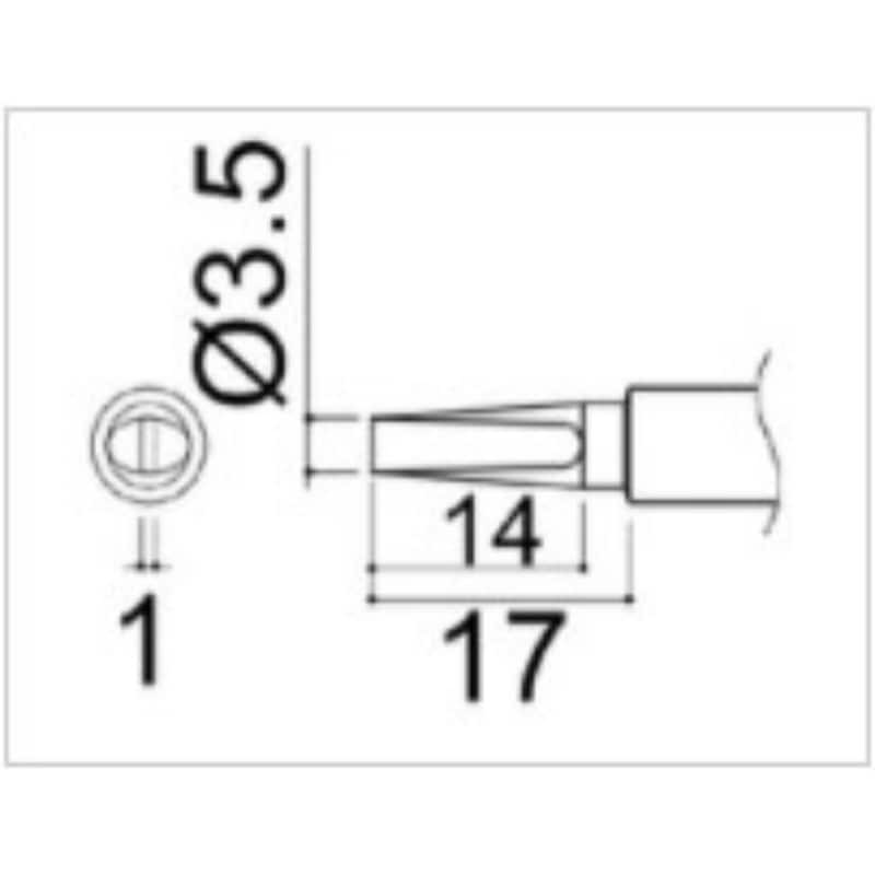 HAKKO コテ先 D型 980-T-D